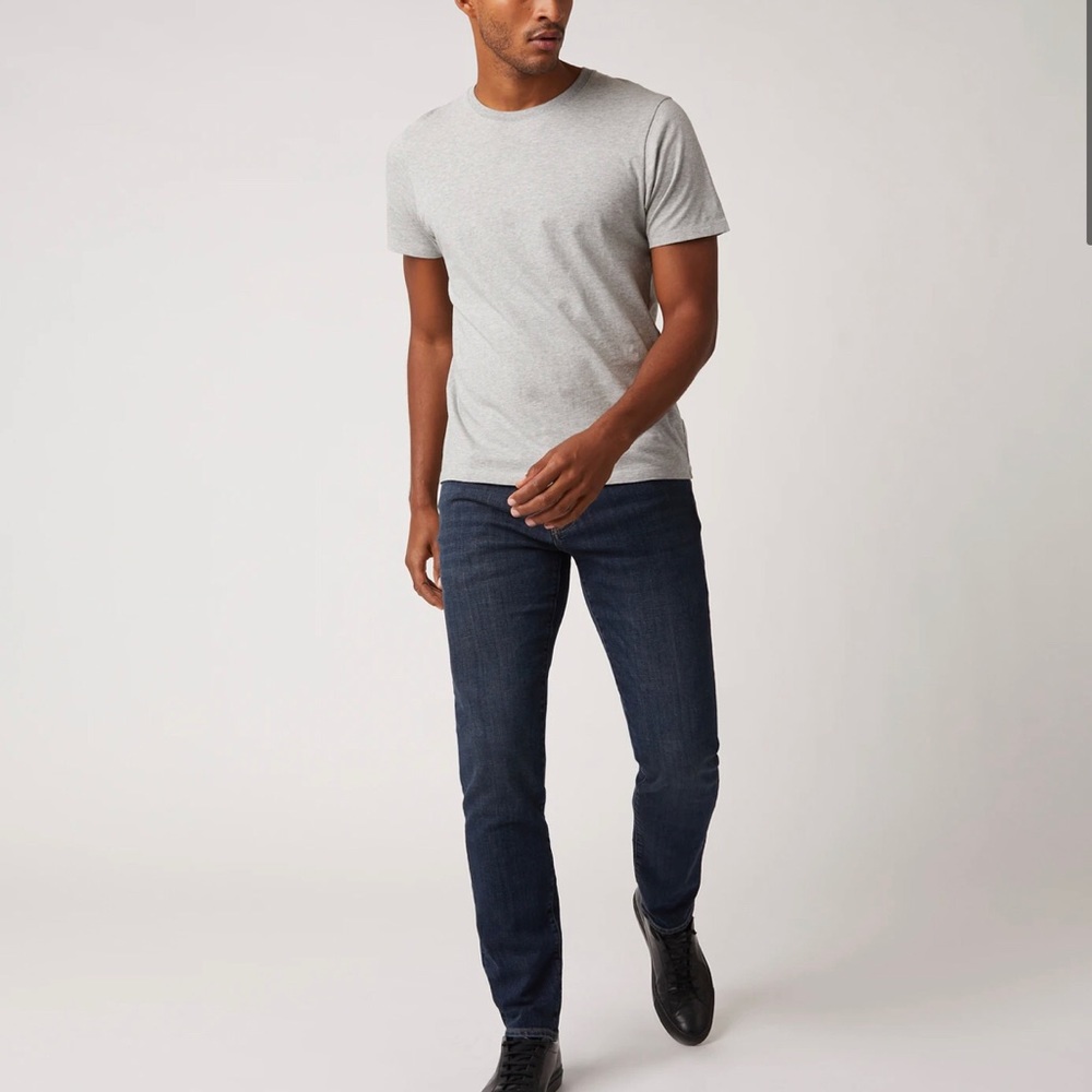 DSTLD Men’s Skinny Slim Jeans in Dark Worn
